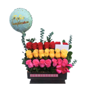 Arreglo Floral Feliz Cumpleaños