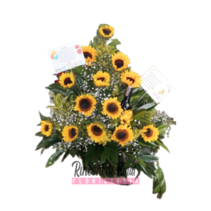 Arreglo Floral Pirámide De Girasoles