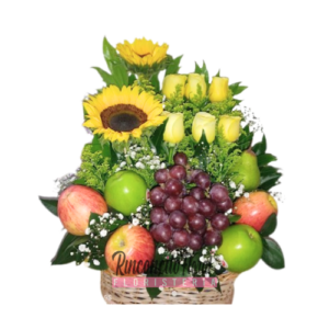 Arreglo Floral A Tu Lado Con Frutas