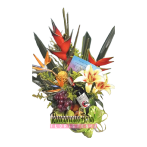 Arreglo Floral Destello con Frutas