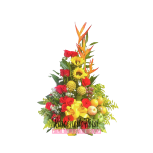 Arreglo Floral Opulencia con Frutas