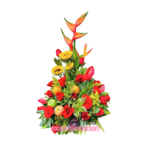 Arreglo Floral Sentimiento con Frutas