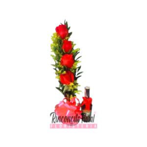 Solitario Floral Compromiso del Corazon